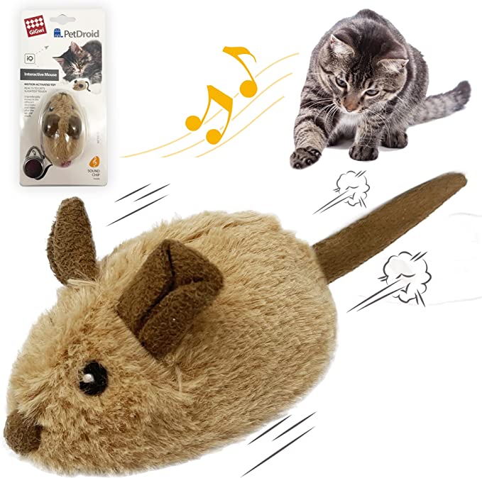 gigwi interactive cat toy mouse