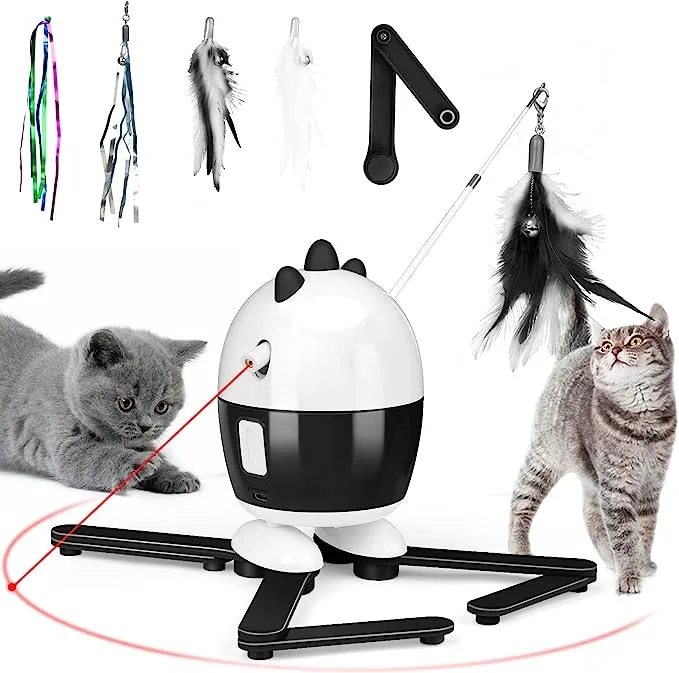 Frebento cat feather toy for exercise and physical activity