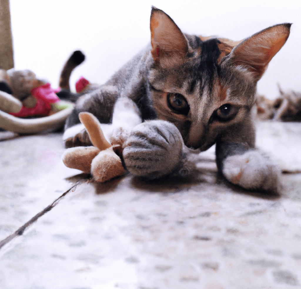a cat playing with one of the top 5 homemade catnip toys your cat will go crazy for