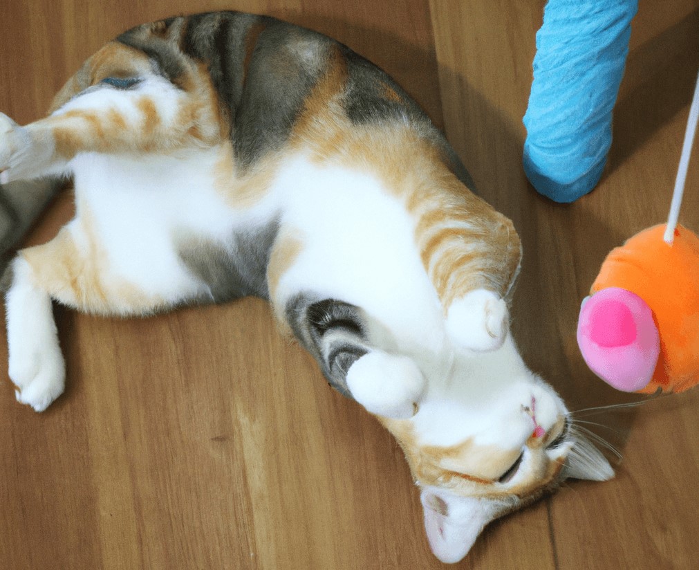 A cat playing with valerian root toy. This article uncovers the science behind valerian root toys for cats