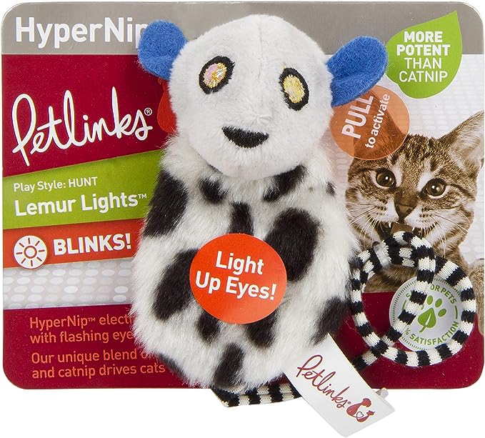 Lemur Lights Electronic cat toy by Petlinks with silvervine and catnip