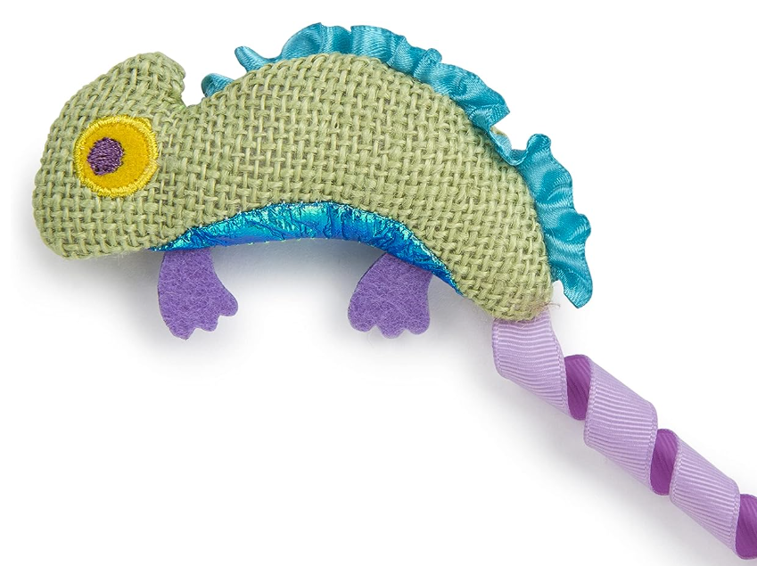 Petlinks HappyNip Crinkle Chameleon Cat Toy, Contains Silvervine & Catnip - Green, One Size