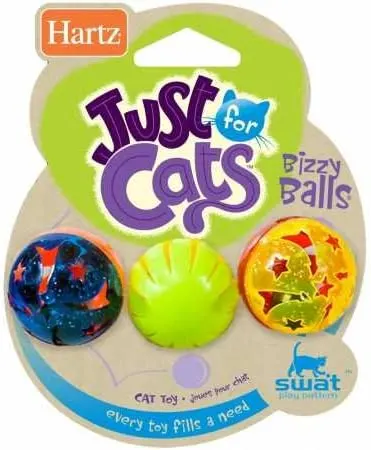 Hartz Just For Cats Bizzy Balls Cat Toy For All Breed Sizes