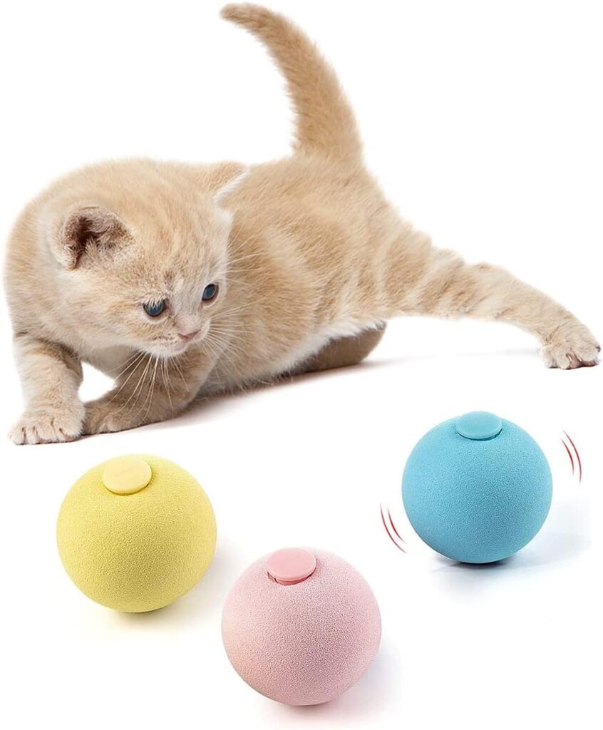 HIKOUNEE Interactive Cat Toy for Indoor Cats-Lifelike Animal Chirping Sounds Kitten Catnip Toys for Cat Exercise Chasing Hunting Playing