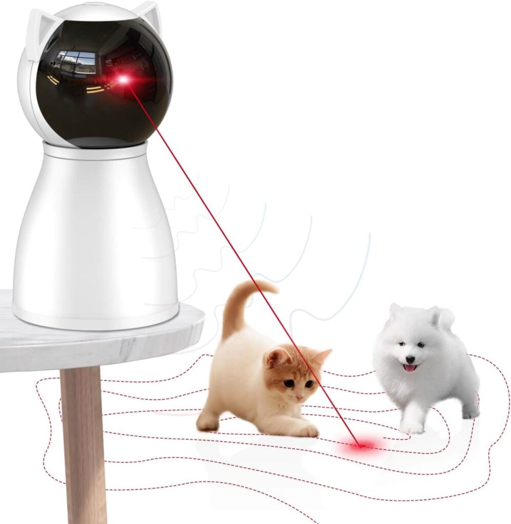 Valonii Cat Toys [2023 Newly Upgraded] Real Random Trajectory Rechargeable Motion Activated Cat Laser Toy Automatic