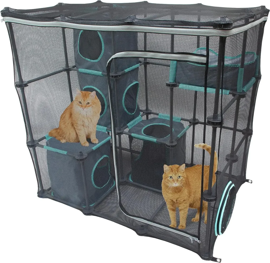 Kitty City Claw Indoor and Outdoor Mega Kit Cat Furniture, Cat Sleeper, Outdoor Kennel
