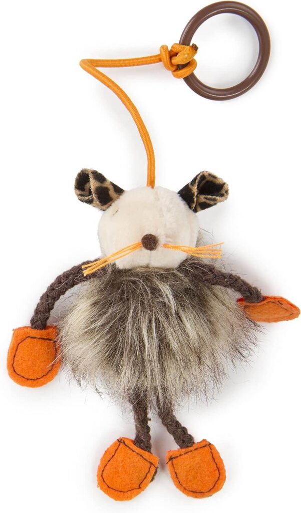 SmartyKat Bouncy Mouse Bungee Dangler Plush Cat Toy - Randomly Selected Color, One Size